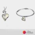 Комплект бижута Luxury серия White Crystal