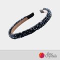 Диадема за коса с кристали - Dark Blue