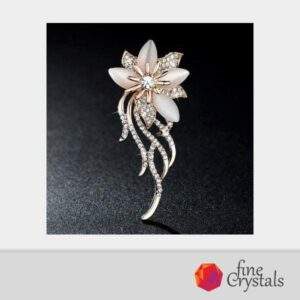 Нежна Брошка Opal Flower