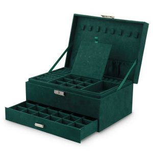 Кутия за бижута - Зелен цвят PD119