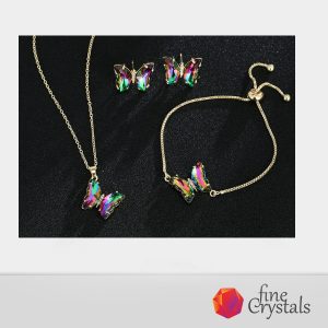 Комплект Crystal Butterfly в различни цветове
