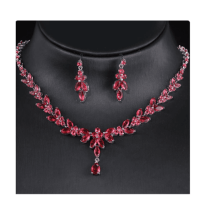 Комплект бижута Red Crystals