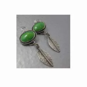Art обеци Green Oval